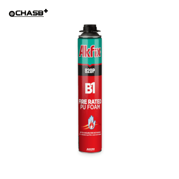 اسپری فوم گانخور پلی اورتانی ضد حریق آکفیکس AKFIX PU FOAM 820P B1