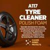 اسپری براق کننده لاستیک خودرو آکفیکس A117 Tyre Cleaner & Polish Foam