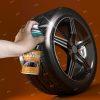 اسپری براق کننده لاستیک خودرو آکفیکس A117 Tyre Cleaner & Polish Foam