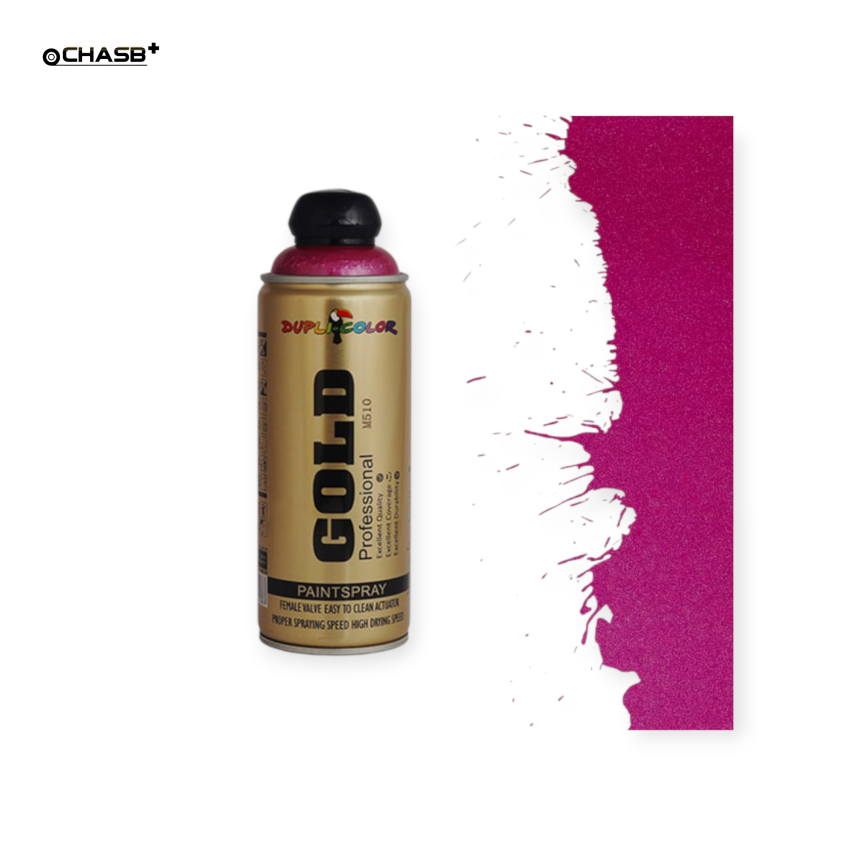 dupli-m510-min اسپری رنگ متالیک سرخابی دوپلی کالر گلد کد M510