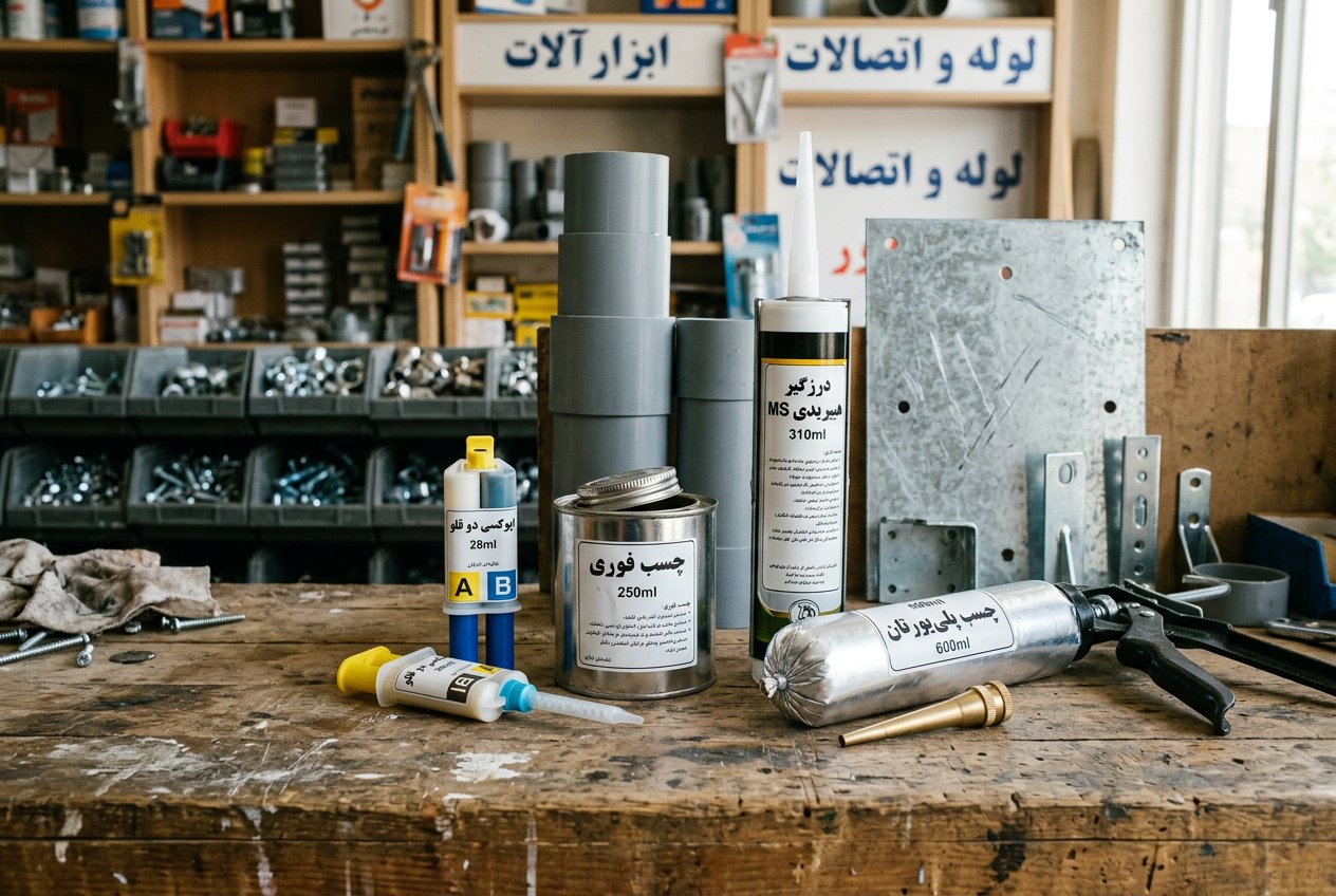 مقایسه انواع چسب اپوکسی پلی اورتان کنتاکت و هیبریدی برای اتصال PVC به فلز